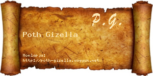 Poth Gizella névjegykártya