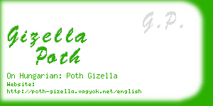 gizella poth business card